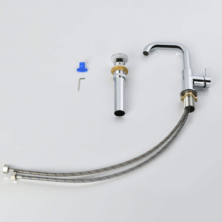 Tampa Single-Handle Single-Hole High-Arc Bathroom Faucet