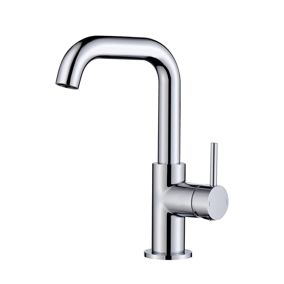 Tampa Single-Handle Single-Hole High-Arc Bathroom Faucet