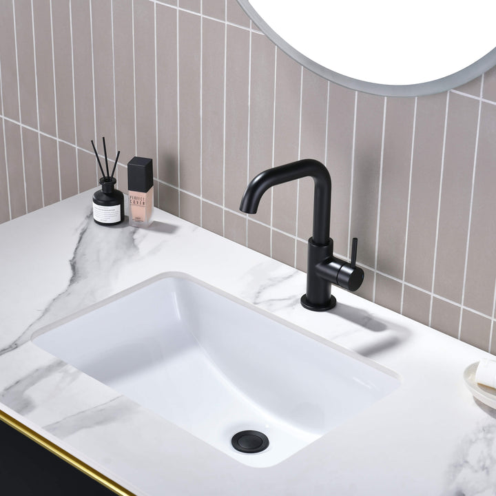 Tampa Single-Handle Single-Hole High-Arc Bathroom Faucet