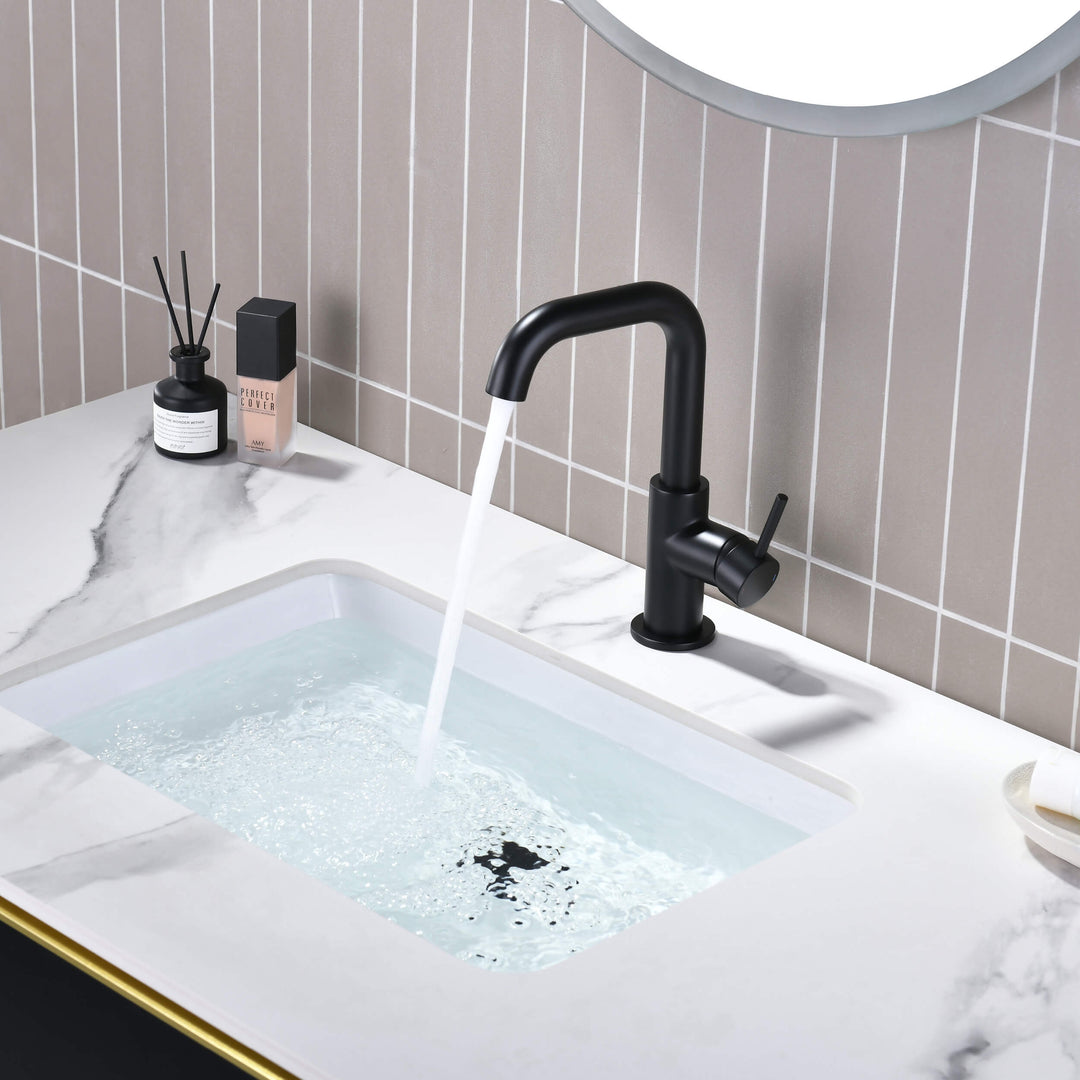 Tampa Single-Handle Single-Hole High-Arc Bathroom Faucet