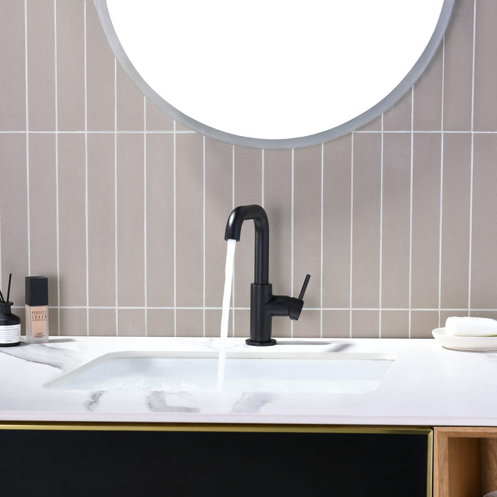 Tampa Single-Handle Single-Hole High-Arc Bathroom Faucet
