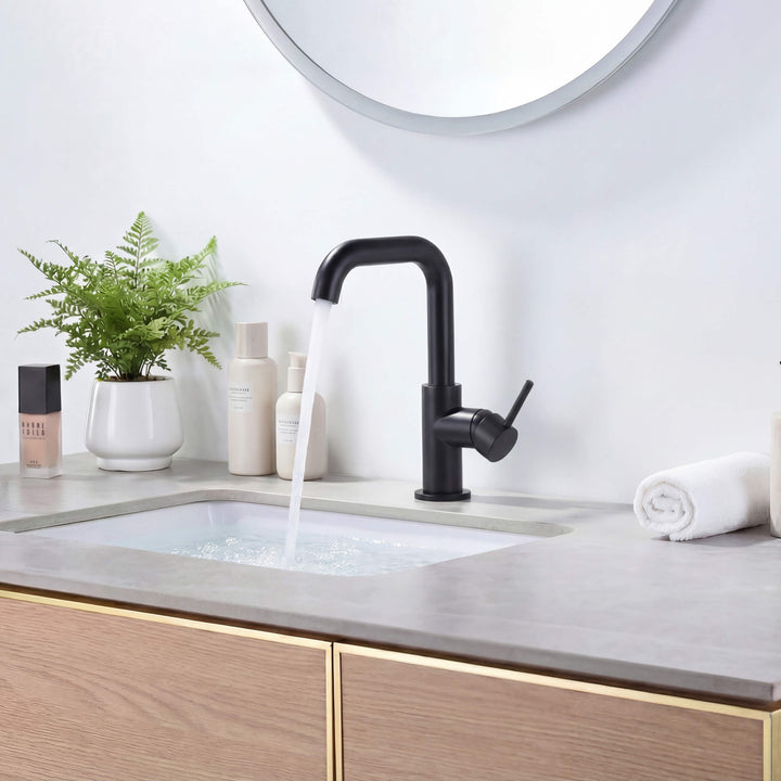 Tampa Single-Handle Single-Hole High-Arc Bathroom Faucet