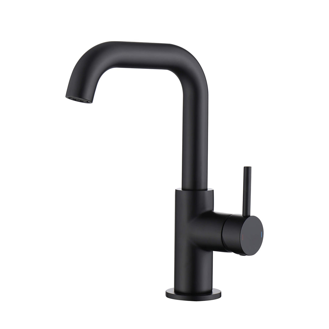 Tampa Single-Handle Single-Hole High-Arc Bathroom Faucet