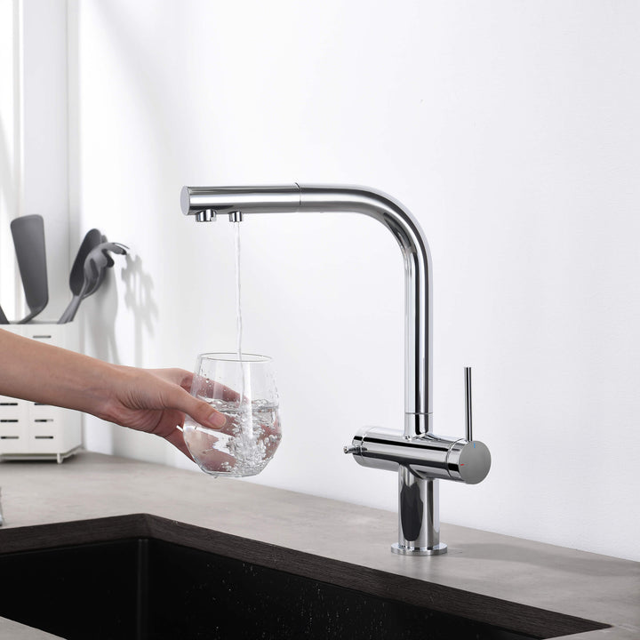Halo 2-in-1 Pull-Out Kitchen Filtration Faucet