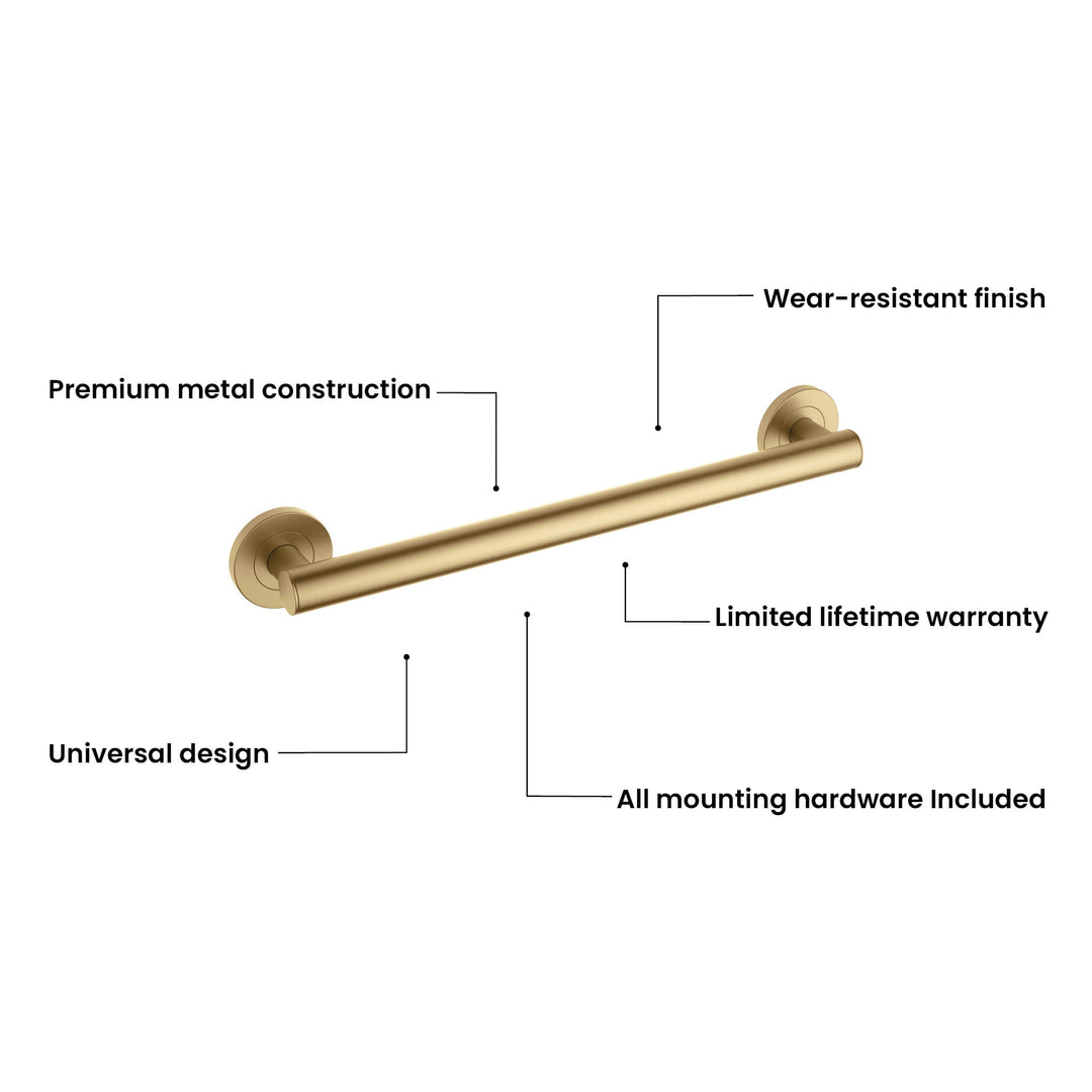 18" Stainless Steel Bathroom Safety Grab Bar