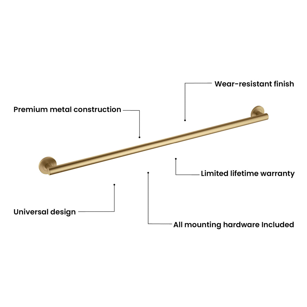 36" Stainless Steel Bathroom Safety Grab Bar