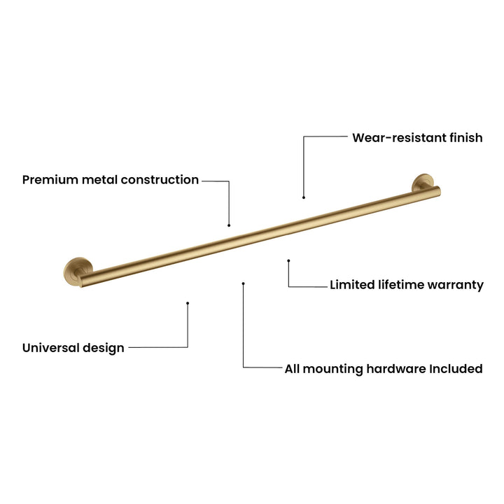 36" Stainless Steel Bathroom Safety Grab Bar