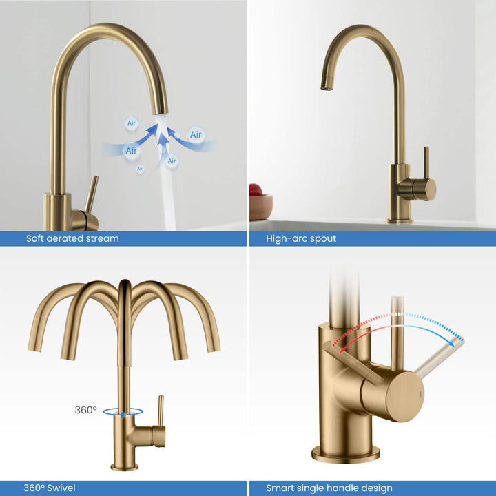 Halo Single-Handle Bar Sink Faucet