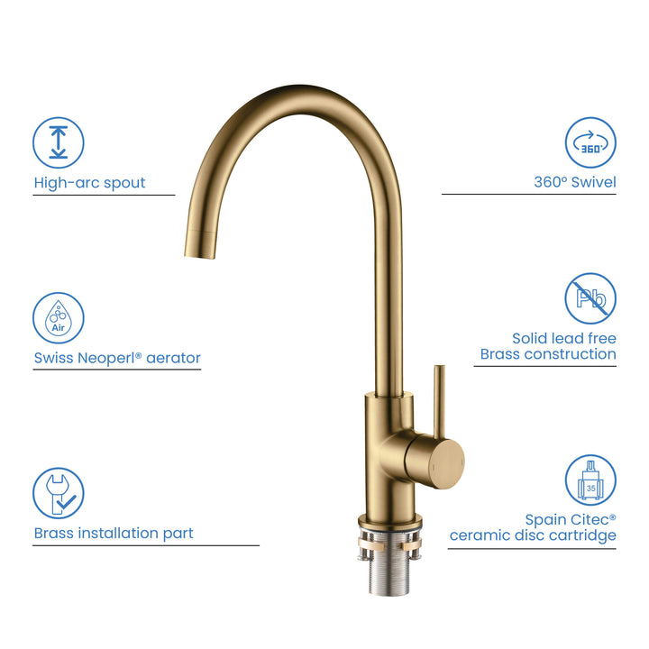 Halo Single-Handle Bar Sink Faucet