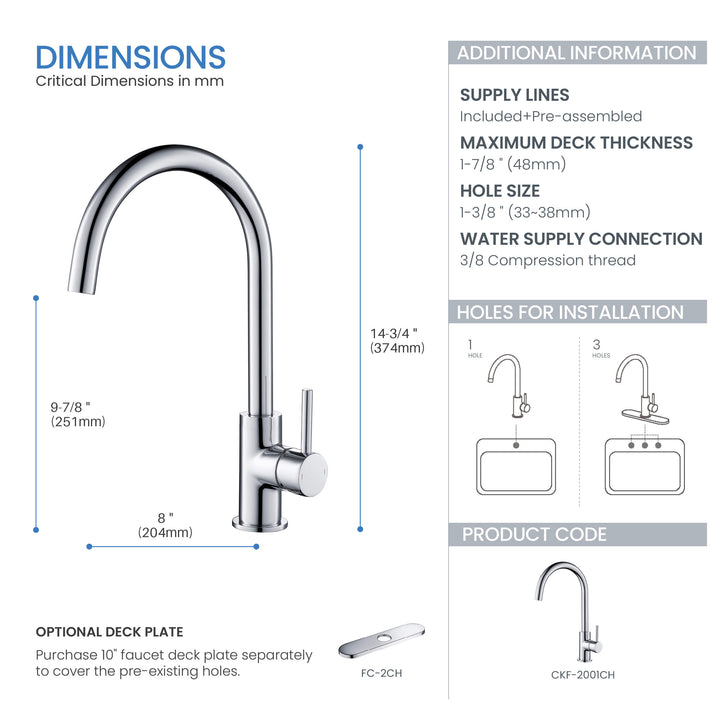 Halo Single-Handle Bar Sink Faucet