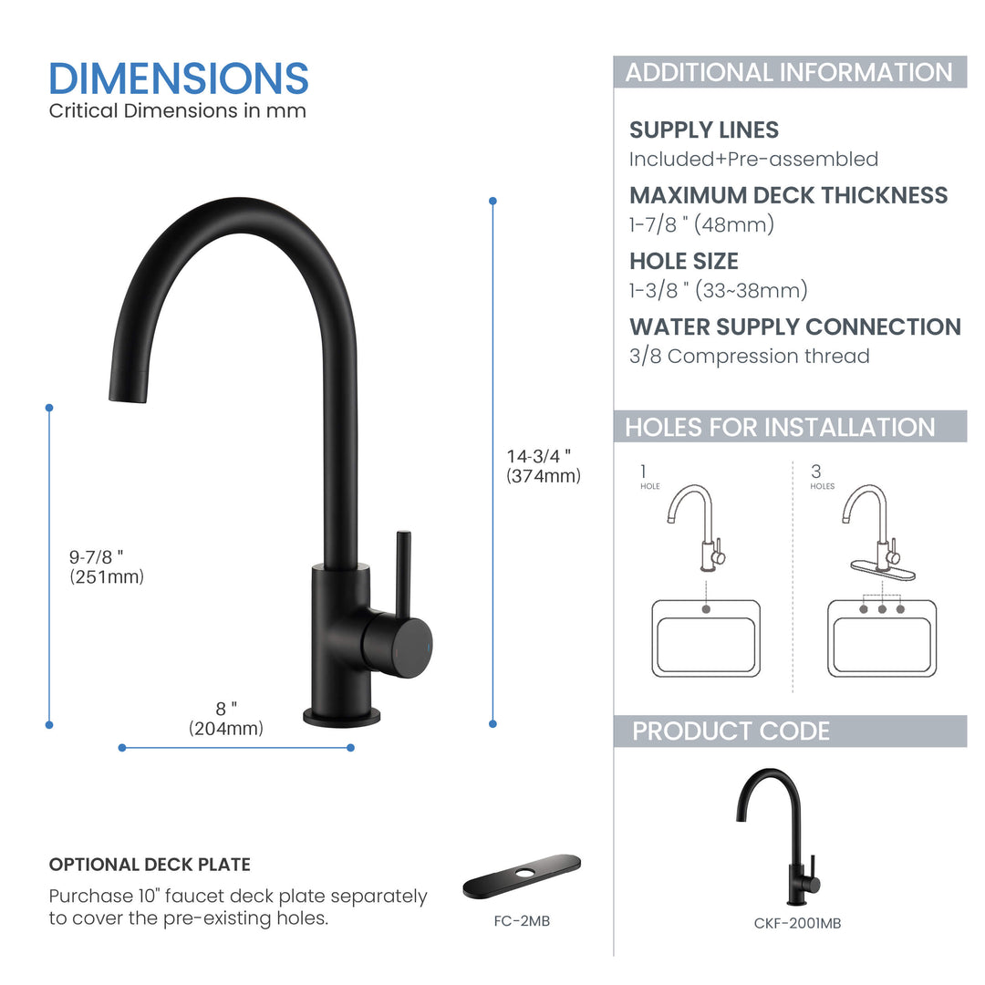 Halo Single-Handle Bar Sink Faucet