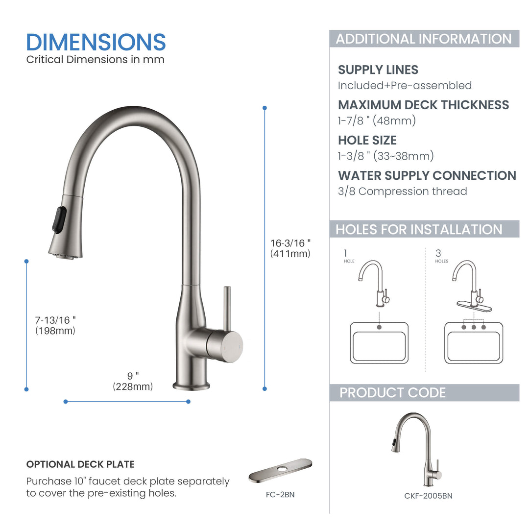 Mesa Single-Handle Pull-Down Kitchen Faucet