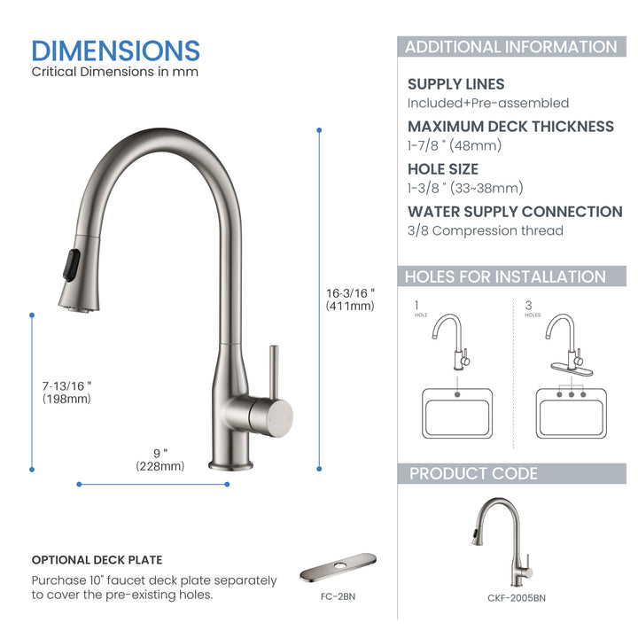 Mesa Single-Handle Pull-Down Kitchen Faucet