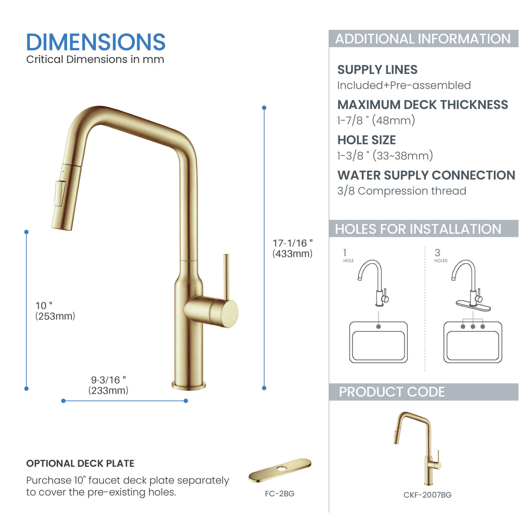 Tampa Single-Handle Pull-Down Kitchen Faucet