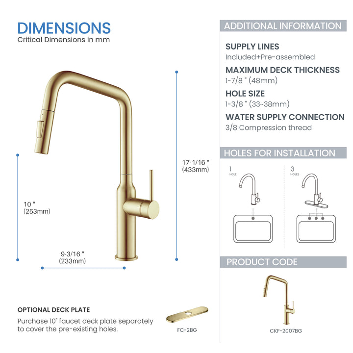 Tampa Single-Handle Pull-Down Kitchen Faucet