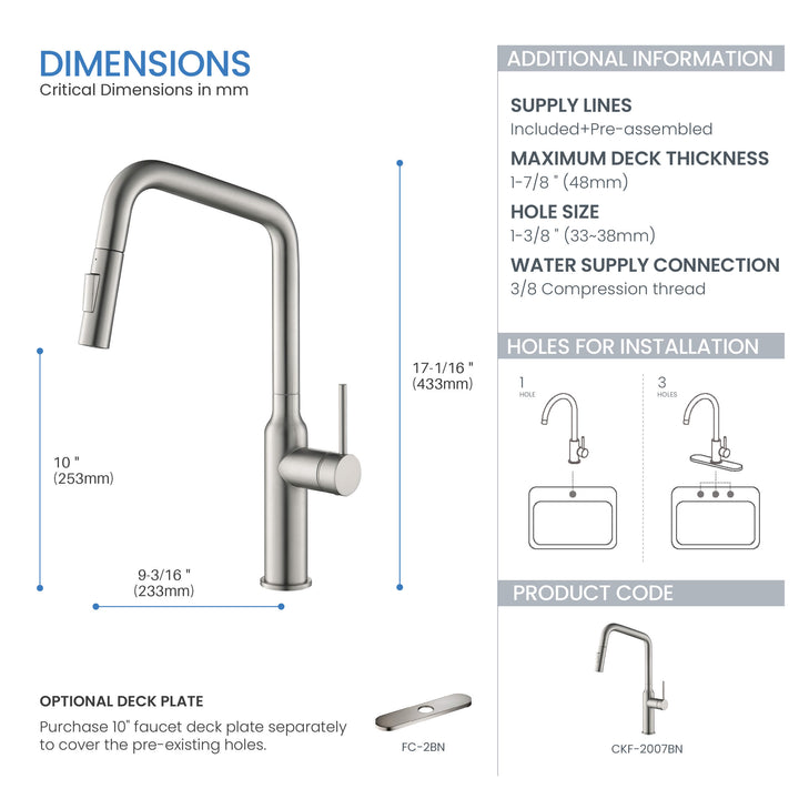 Tampa Single-Handle Pull-Down Kitchen Faucet