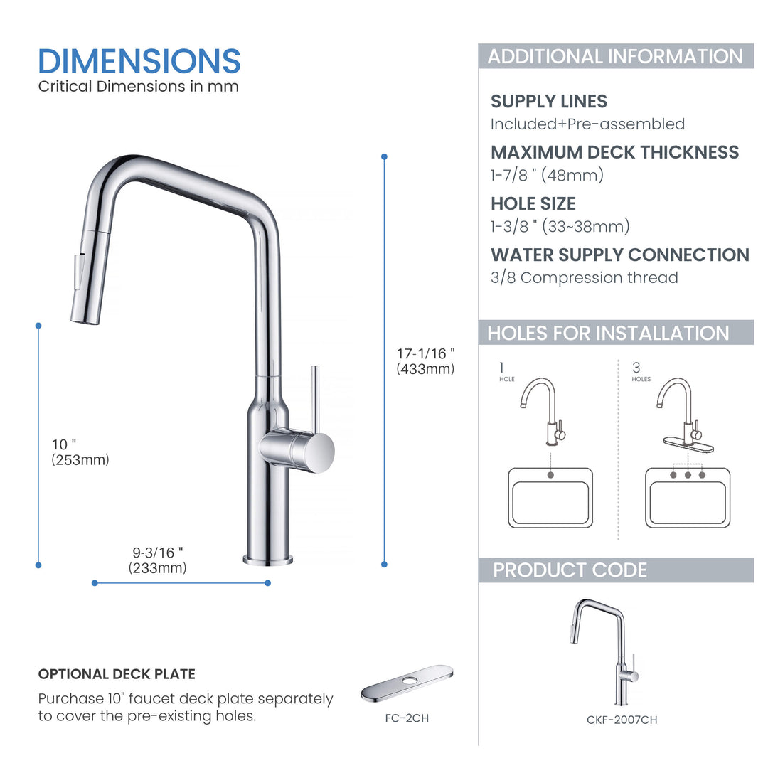 Tampa Single-Handle Pull-Down Kitchen Faucet