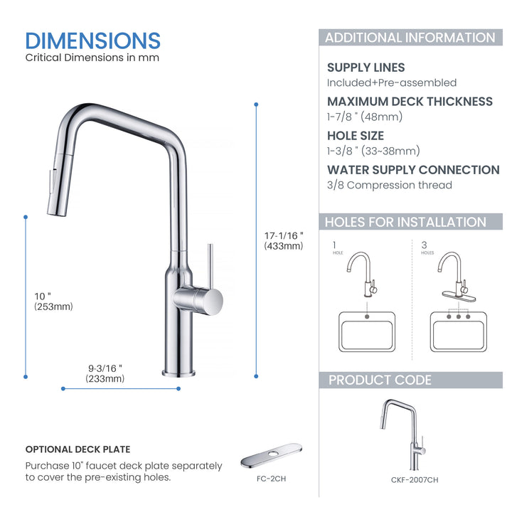 Tampa Single-Handle Pull-Down Kitchen Faucet