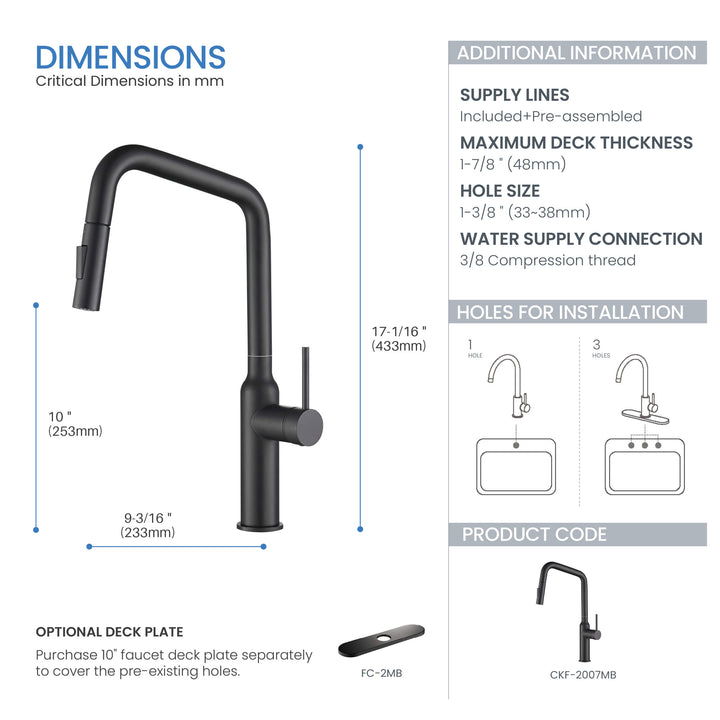 Tampa Single-Handle Pull-Down Kitchen Faucet