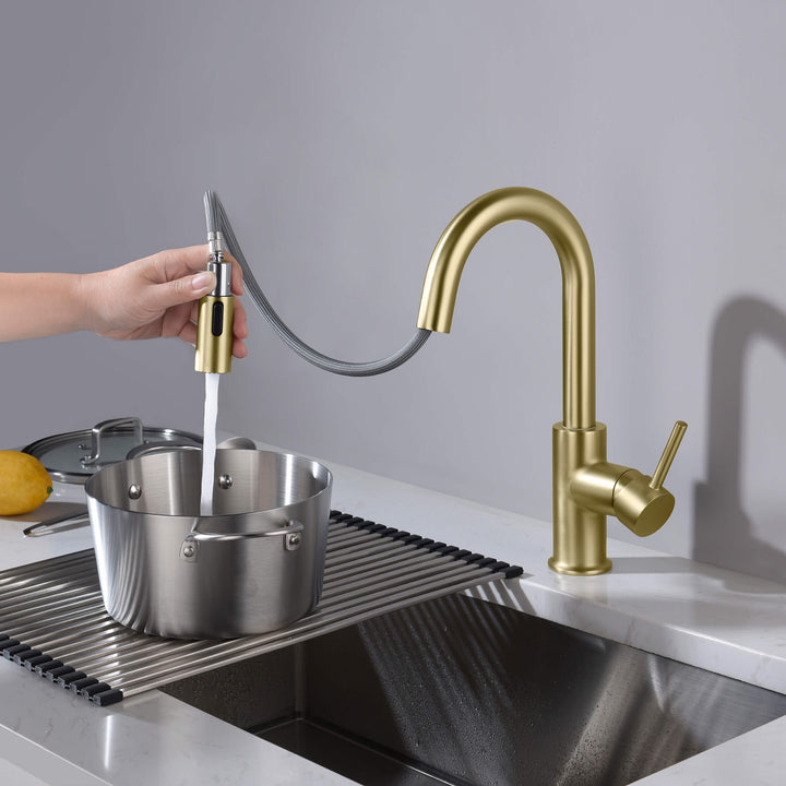 Halo Single-Handle Pull-Down Kitchen &amp; Bar Faucet