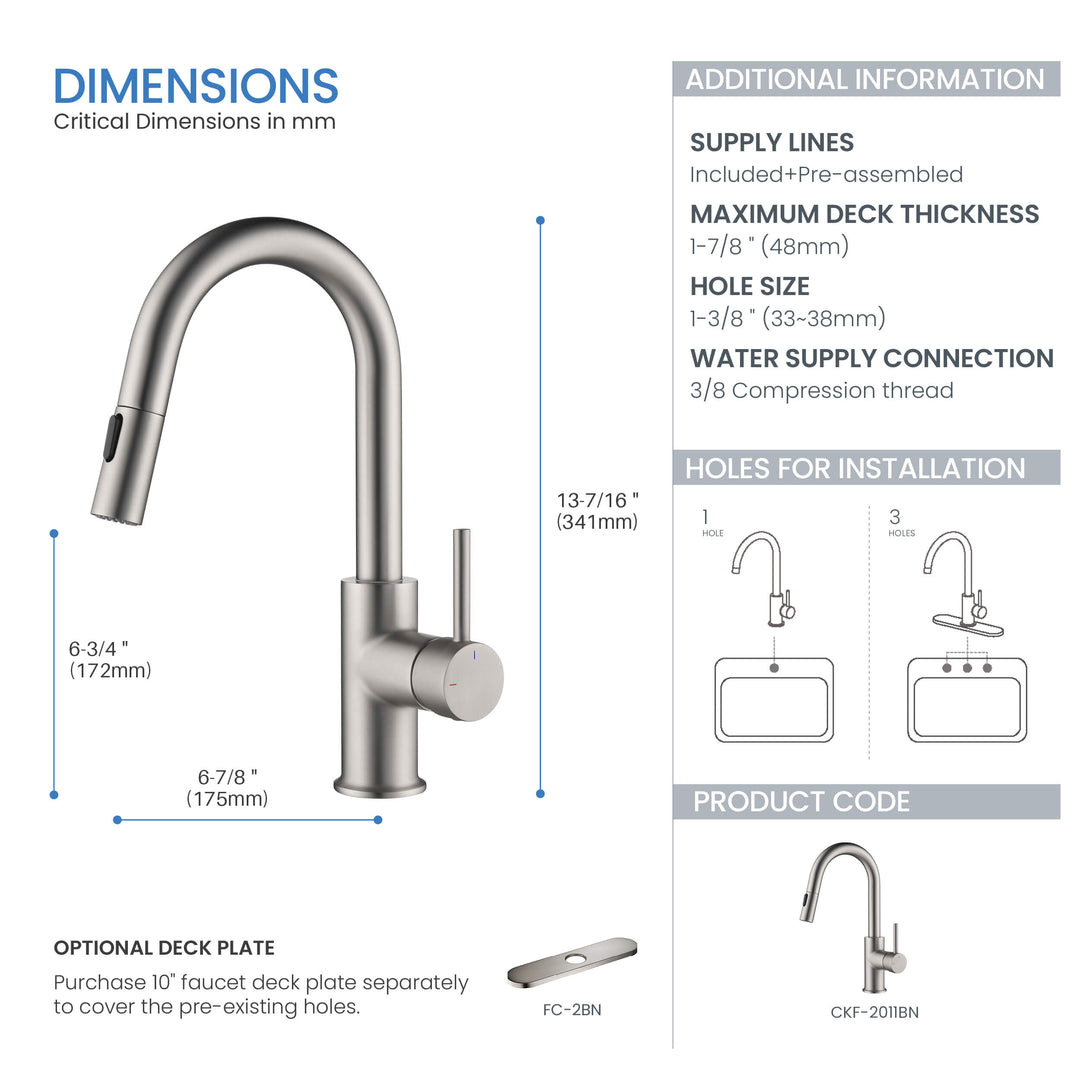 Halo Single-Handle Pull-Down Kitchen &amp; Bar Faucet