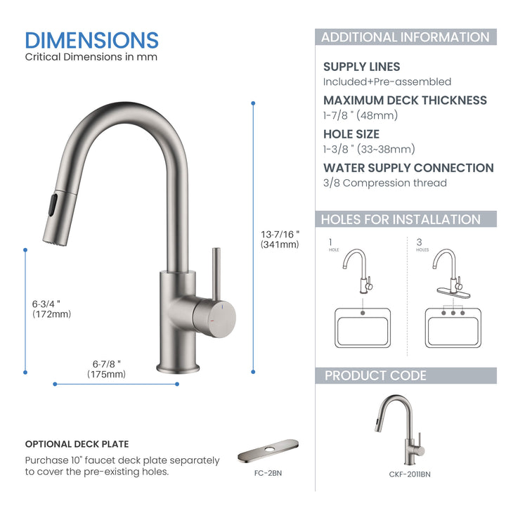 Halo Single-Handle Pull-Down Kitchen &amp; Bar Faucet