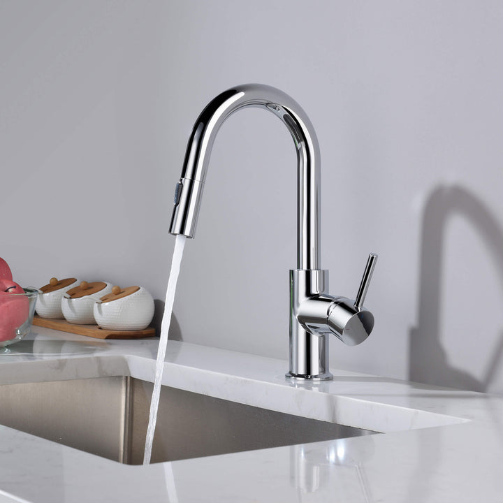 Halo Single-Handle Pull-Down Kitchen &amp; Bar Faucet