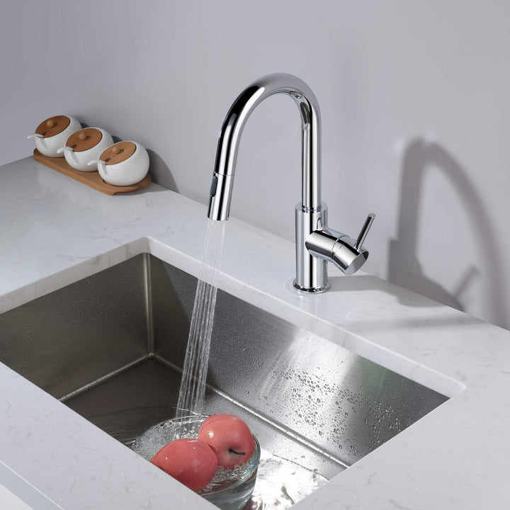 Halo Single-Handle Pull-Down Kitchen &amp; Bar Faucet
