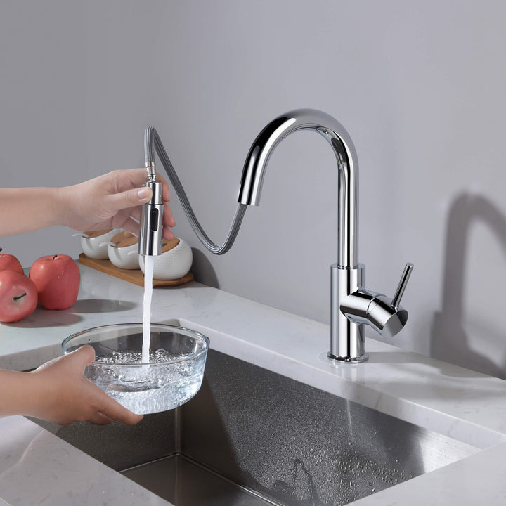 Halo Single-Handle Pull-Down Kitchen &amp; Bar Faucet