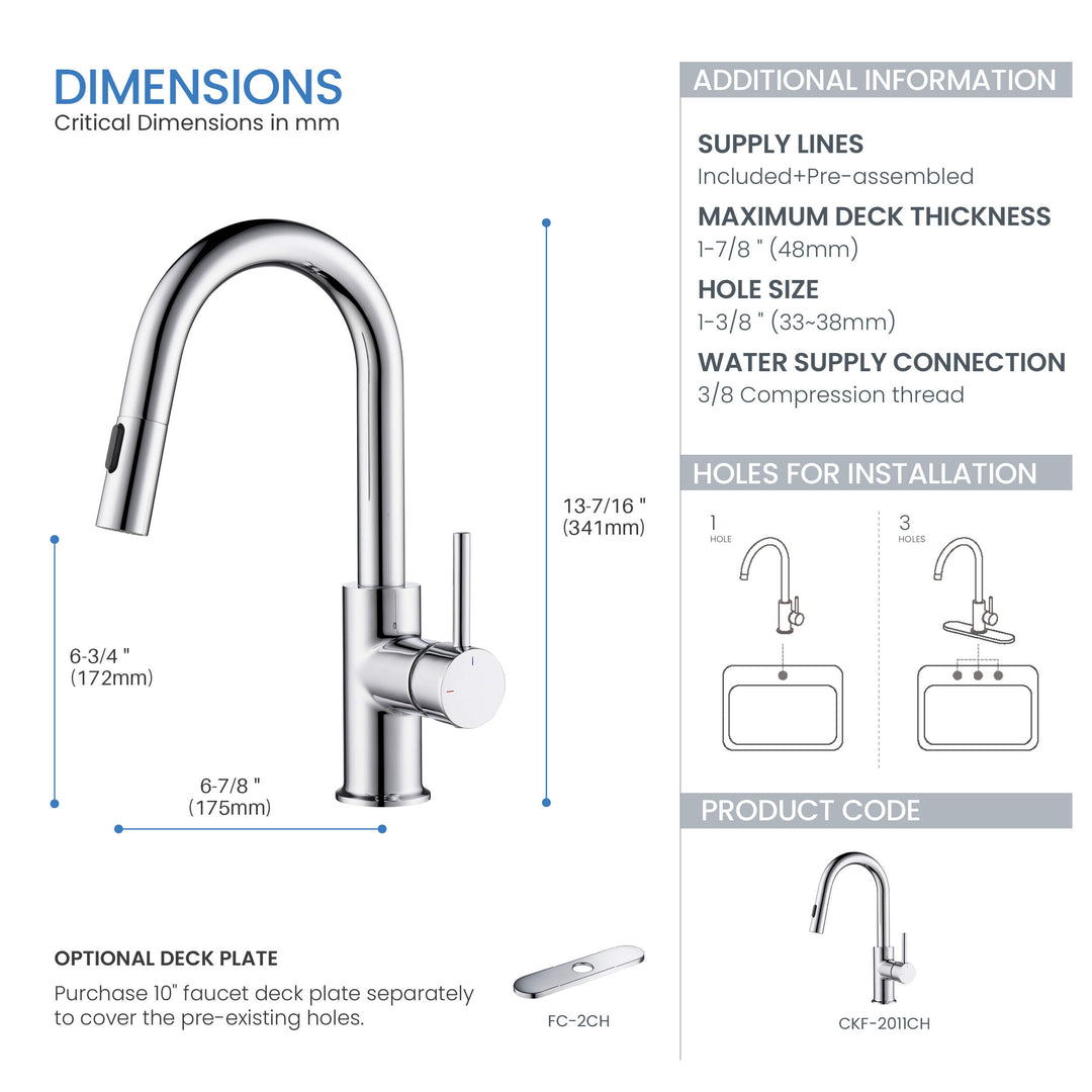 Halo Single-Handle Pull-Down Kitchen &amp; Bar Faucet