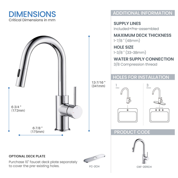 Halo Single-Handle Pull-Down Kitchen &amp; Bar Faucet