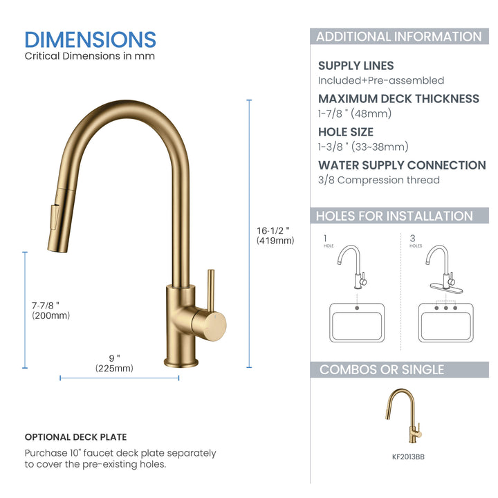 Halo Single-Handle Pull-Down Kitchen Faucet