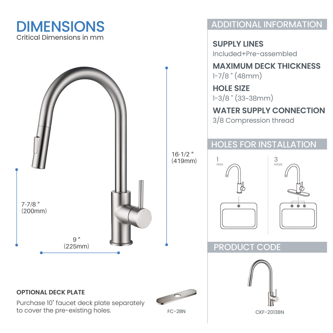 Halo Single-Handle Pull-Down Kitchen Faucet