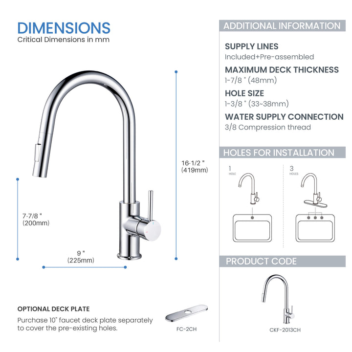 Halo Single-Handle Pull-Down Kitchen Faucet