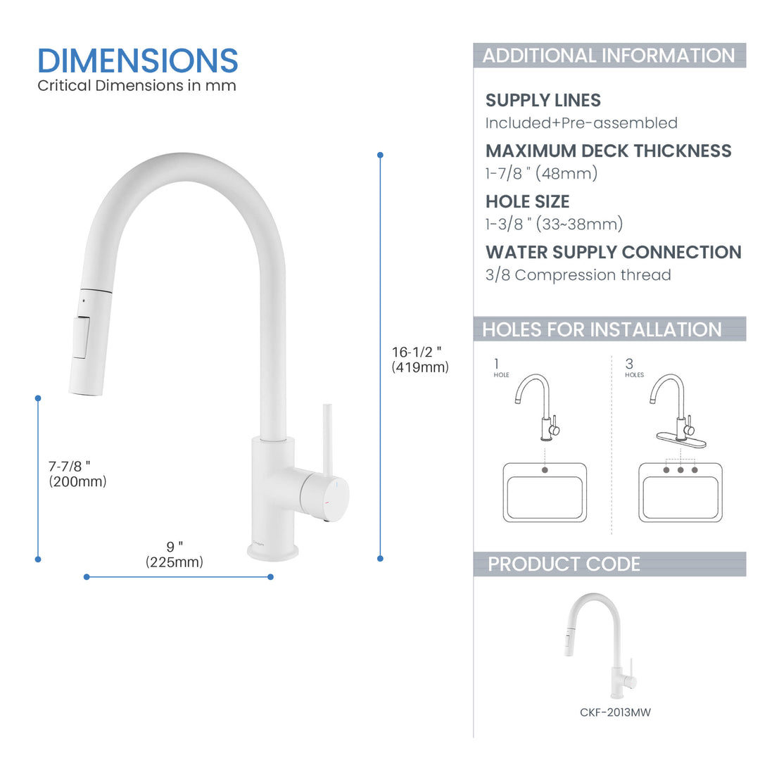 Halo Single-Handle Pull-Down Kitchen Faucet
