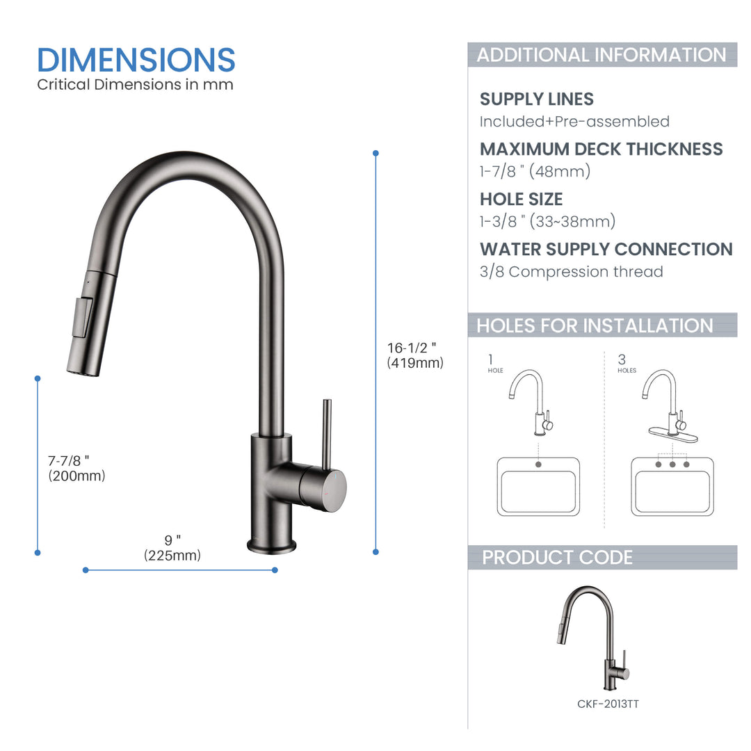 Halo Single-Handle Pull-Down Kitchen Faucet