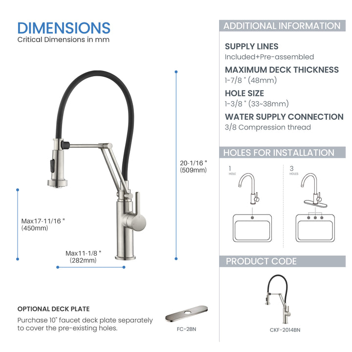 Vista Single-Handle Pull-Down Kitchen Faucet