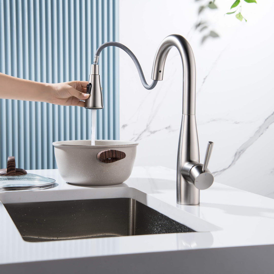 Plano Single-Handle Pull-Down Kitchen &amp; Bar Faucet