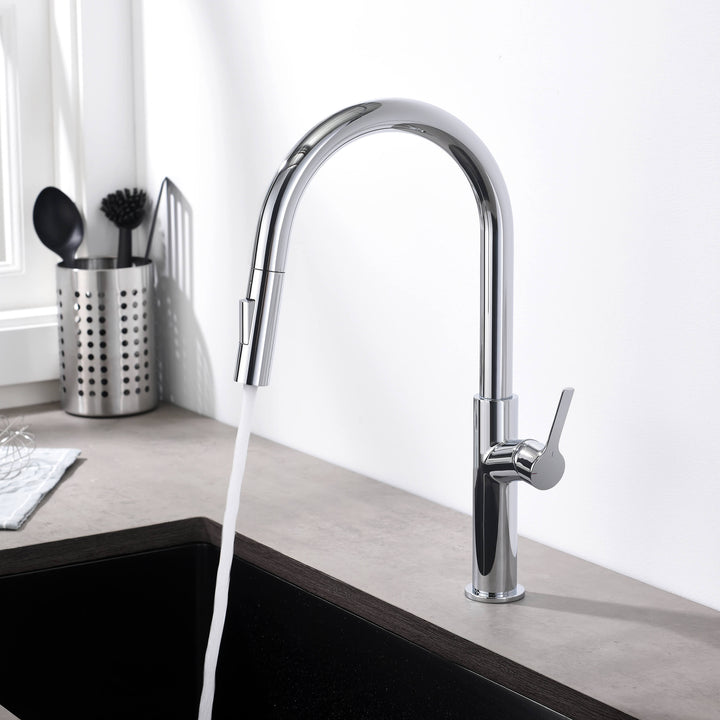 Neo Single-Handle Pull-Down Kitchen Faucet in Sink 2018