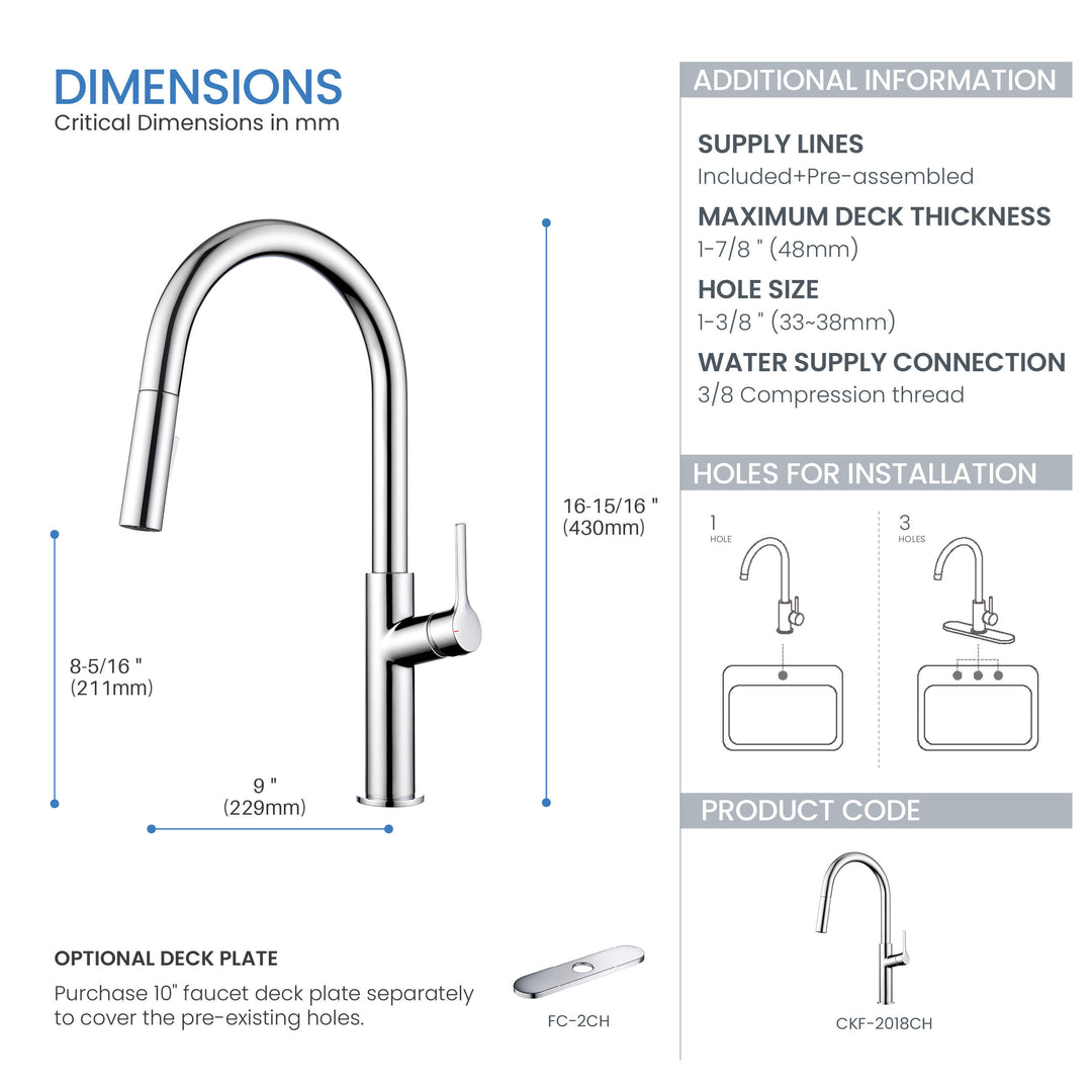 Neo Single-Handle Pull-Down Kitchen Faucet in Sink 2018