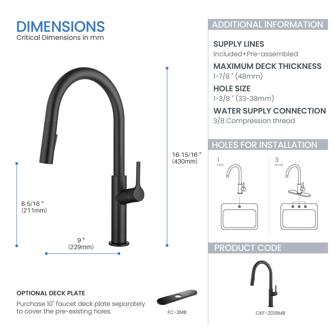 Neo Single-Handle Pull-Down Kitchen Faucet in Sink 2018