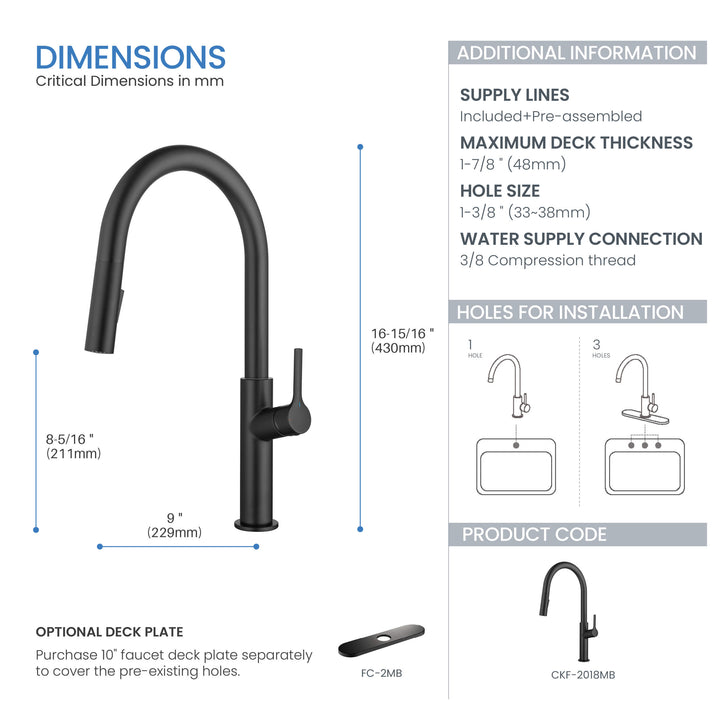 Neo Single-Handle Pull-Down Kitchen Faucet in Sink 2018