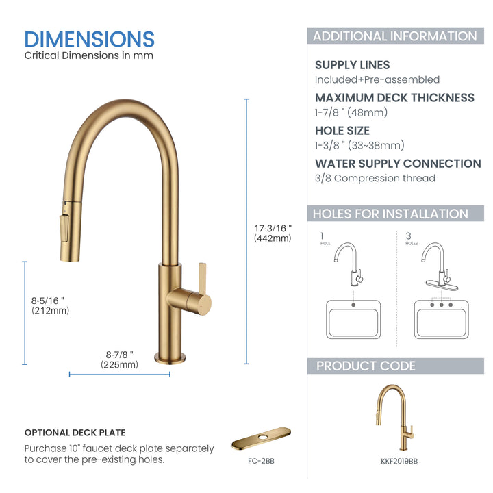 Neo Single-Handle Pull-Down Kitchen Faucet in 2019BB