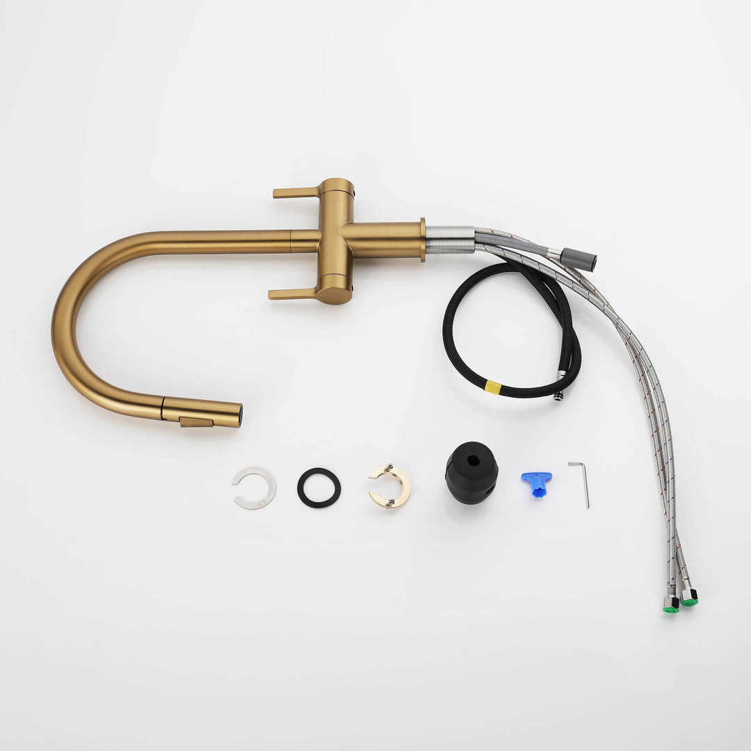 Neo Two-Handle Single-Hole Pull-Down Kitchen Faucet