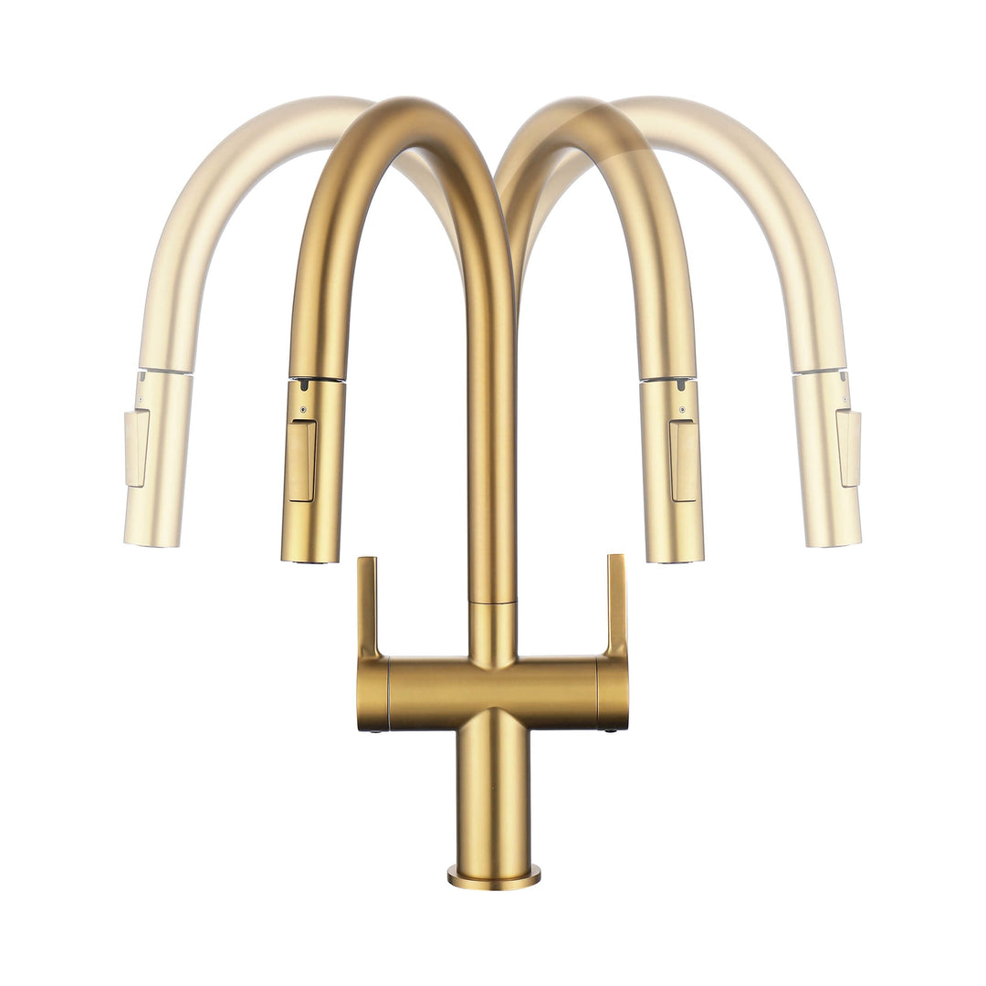 Neo Two-Handle Single-Hole Pull-Down Kitchen Faucet