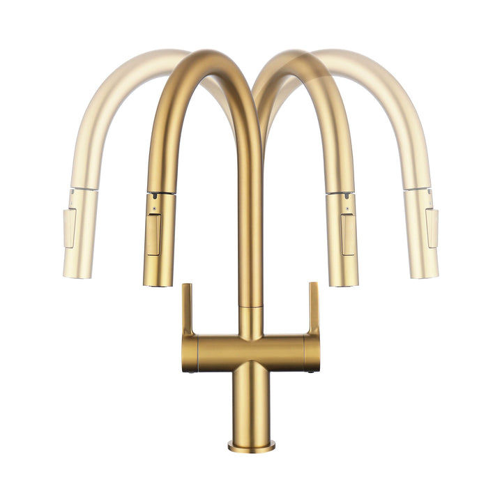 Neo Two-Handle Single-Hole Pull-Down Kitchen Faucet