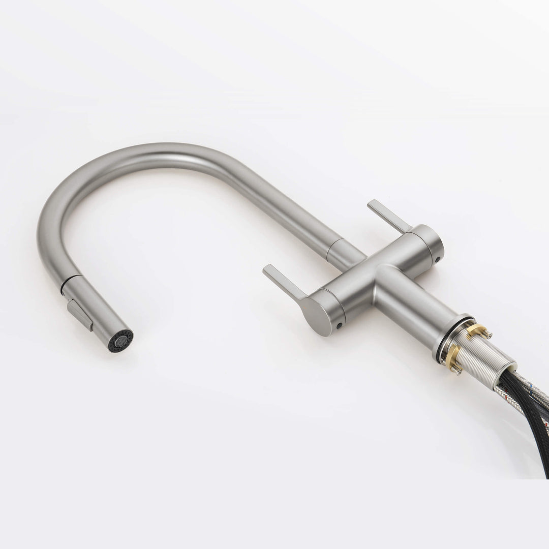 Neo Two-Handle Single-Hole Pull-Down Kitchen Faucet