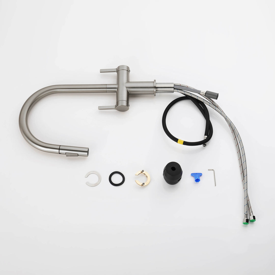 Neo Two-Handle Single-Hole Pull-Down Kitchen Faucet