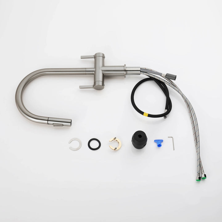 Neo Two-Handle Single-Hole Pull-Down Kitchen Faucet