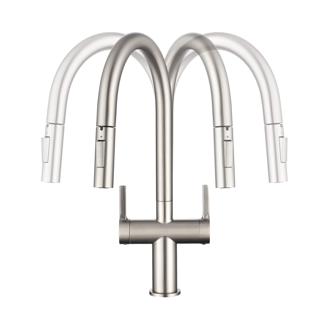 Neo Two-Handle Single-Hole Pull-Down Kitchen Faucet
